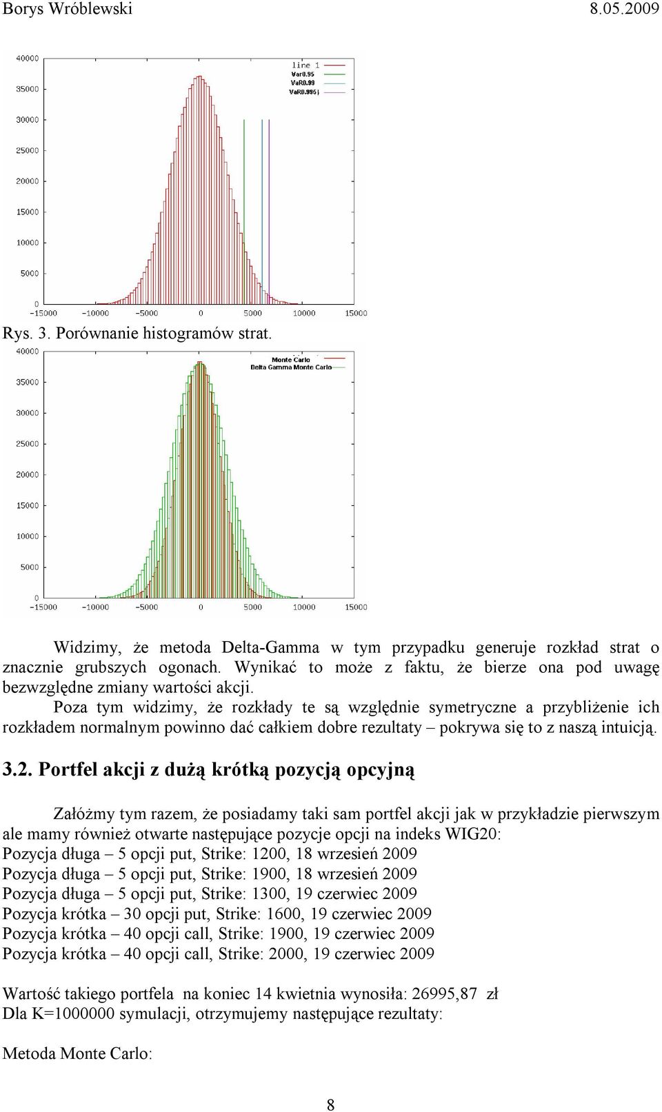 Poza tym widzimy, że rozkłady te są względnie symetryczne a przybliżenie ich rozkładem normalnym powinno dać całkiem dobre rezultaty pokrywa się to z naszą intuicją. 3.