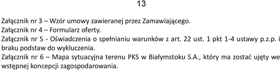 Załącznik nr 5 - Oświadczenia o spełnianiu warunków z art. 22 ust.