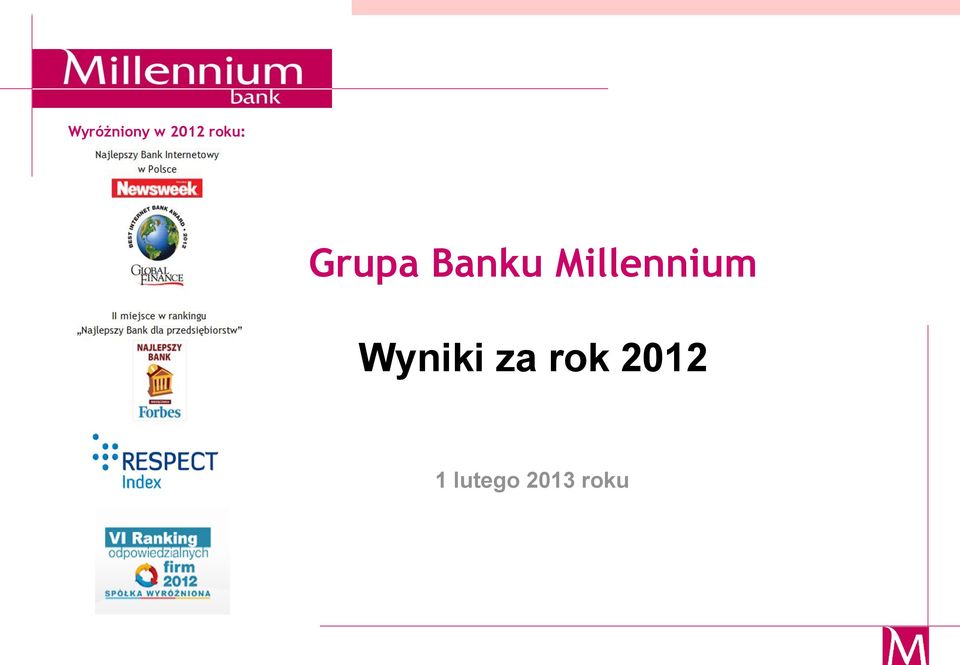 roku: Grupa Banku Millennium