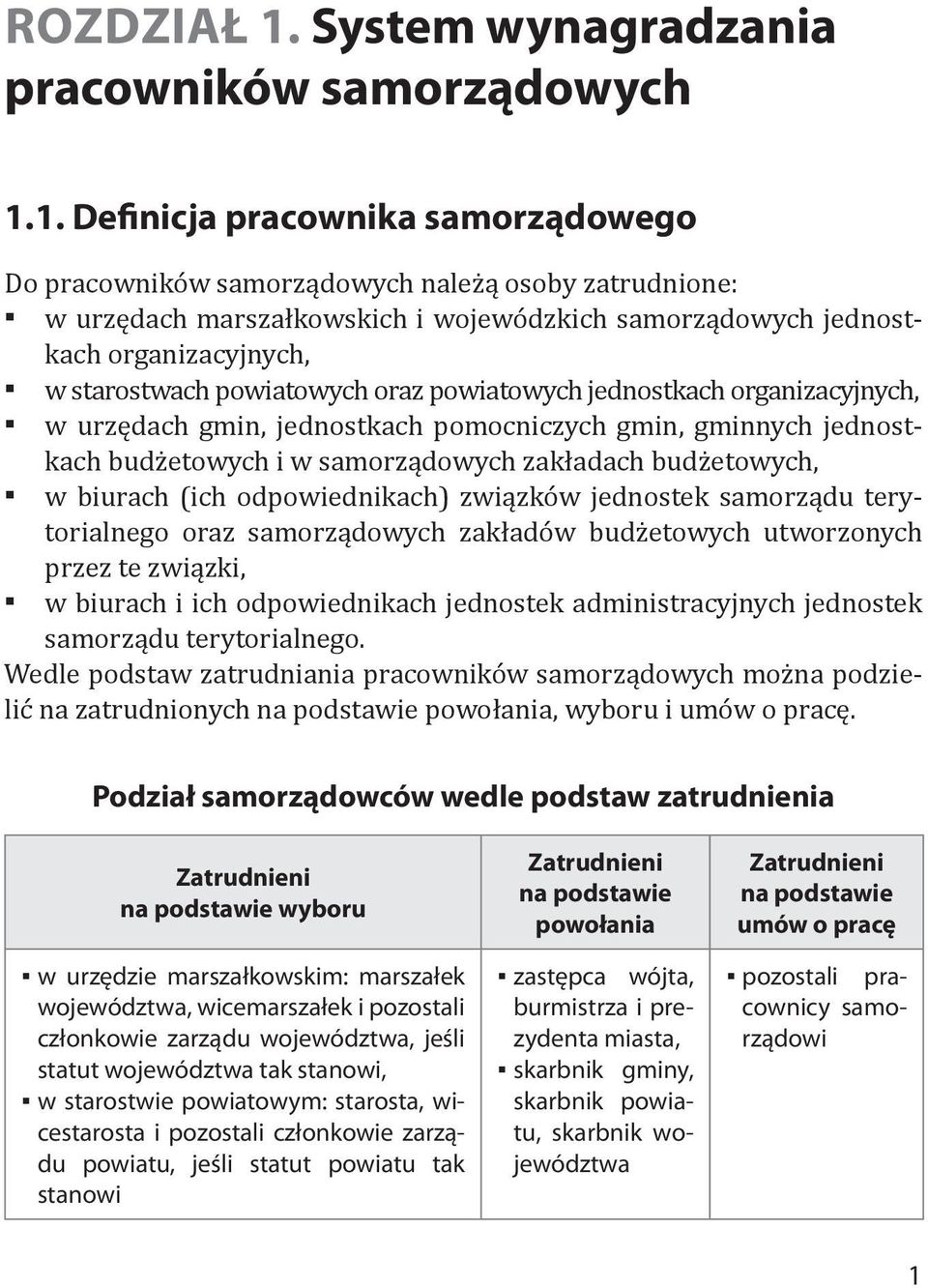 1. Definicja pracownika samorządowego Do pracowników samorządowych należą osoby zatrudnione: w urzędach marszałkowskich i wojewódzkich samorządowych jednostkach organizacyjnych, w starostwach