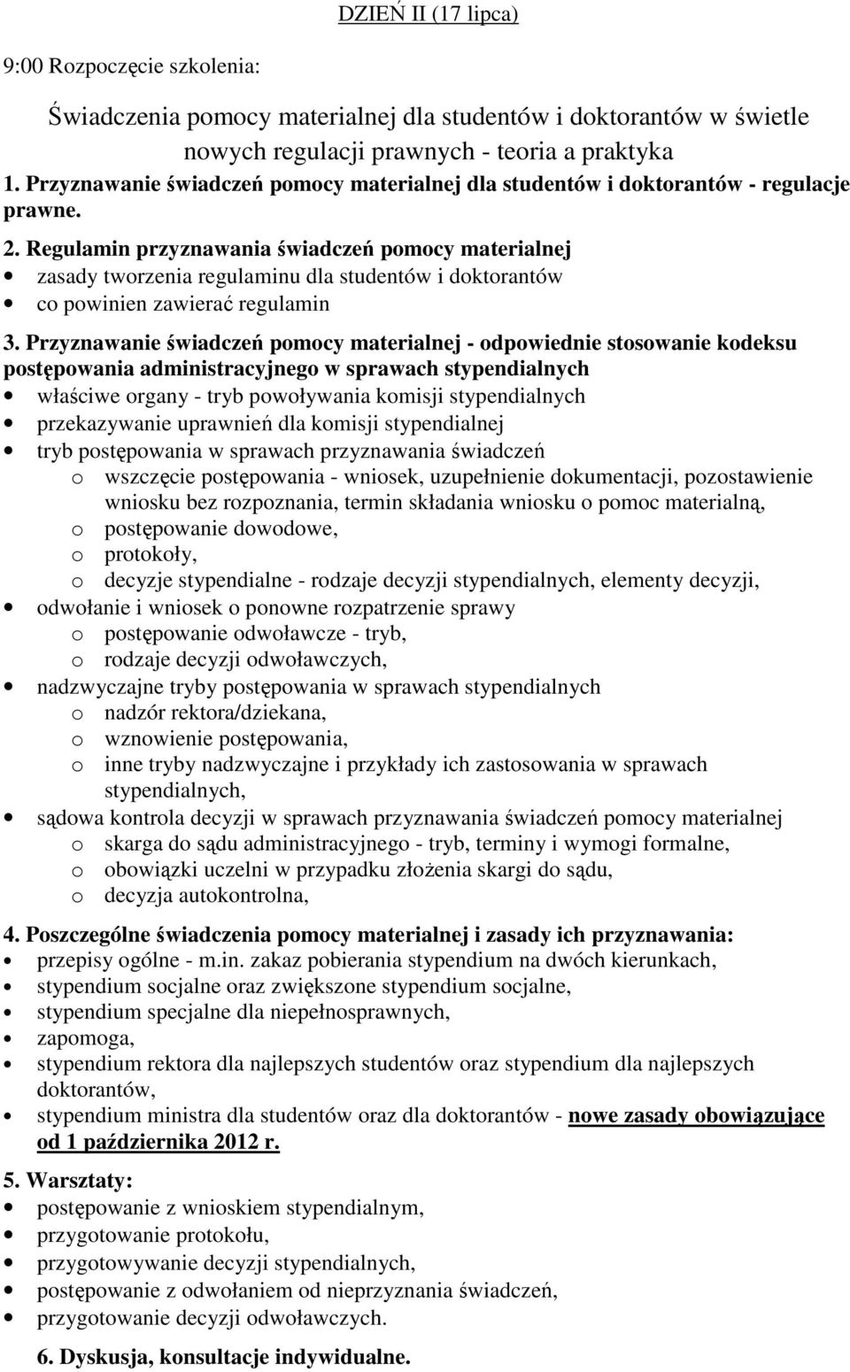 Regulamin przyznawania świadczeń pomocy materialnej zasady tworzenia regulaminu dla studentów i doktorantów co powinien zawierać regulamin 3.