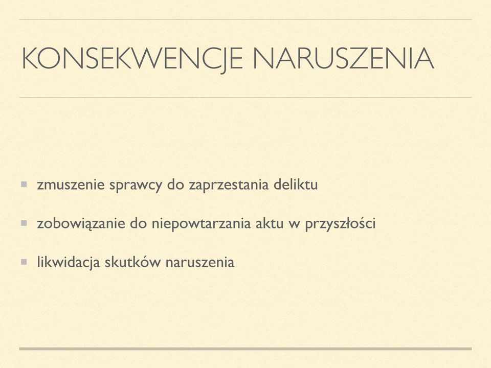 zobowiązanie do niepowtarzania aktu