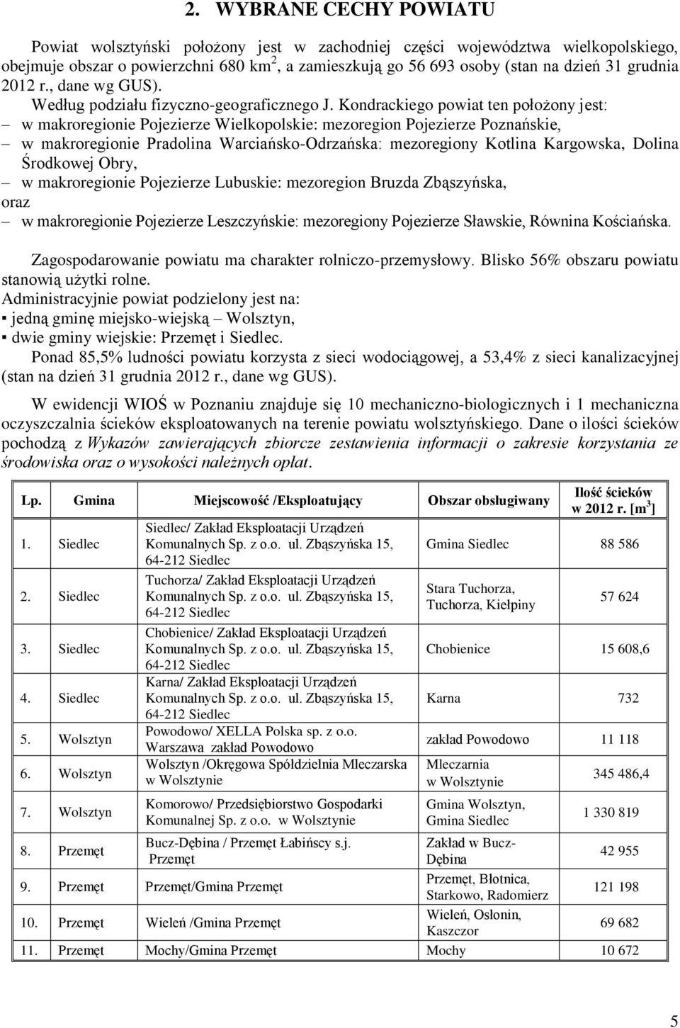 Kondrackiego powiat ten położony jest: w makroregionie Pojezierze Wielkopolskie: mezoregion Pojezierze Poznańskie, w makroregionie Pradolina Warciańsko-Odrzańska: mezoregiony Kotlina Kargowska,