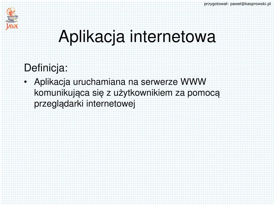 WWW komunikująca się z