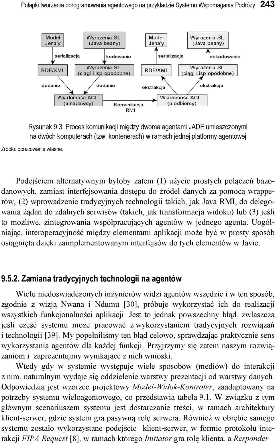 Podejściem alternatywnym byłoby zatem (1) użycie prostych połączeń bazodanowych, zamiast interfejsowania dostępu do źródeł danych za pomocą wrapperów, (2) wprowadzenie tradycyjnych technologii