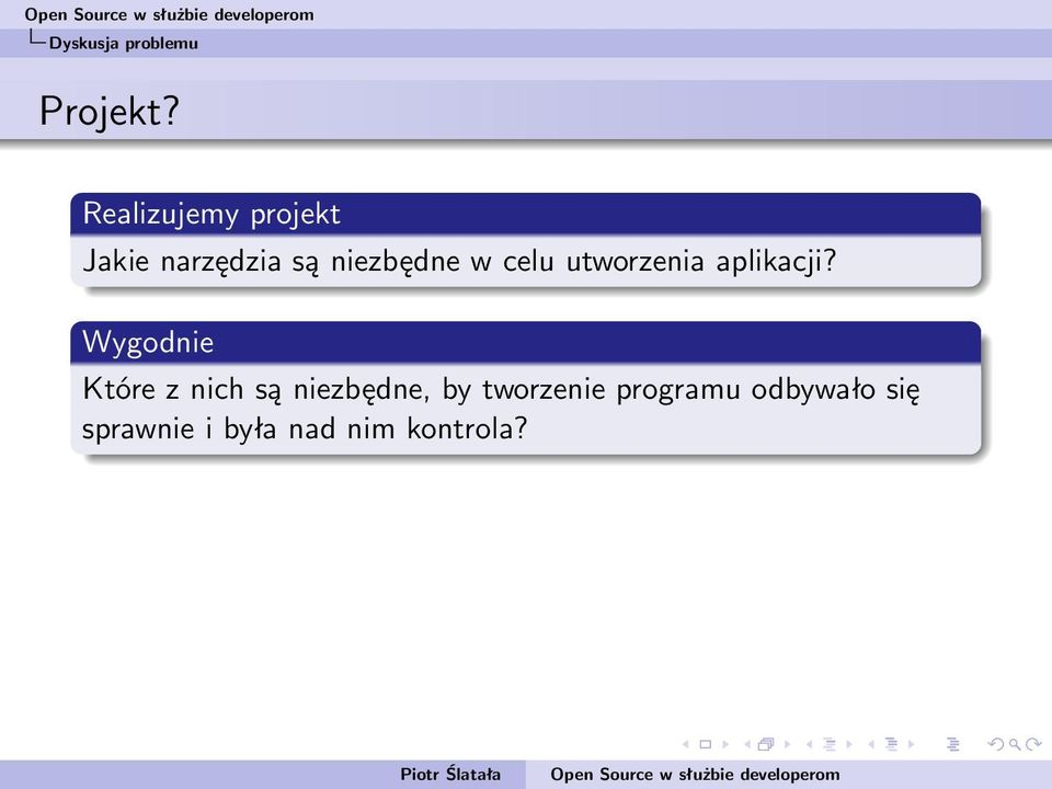 celu utworzenia aplikacji?