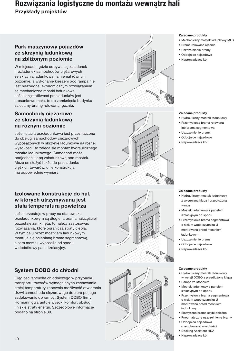 a wykonanie kieszeni pod rampą nie jest niezbędne, ekonomicznym rozwiązaniem są mechaniczne mostki ładunkowe.