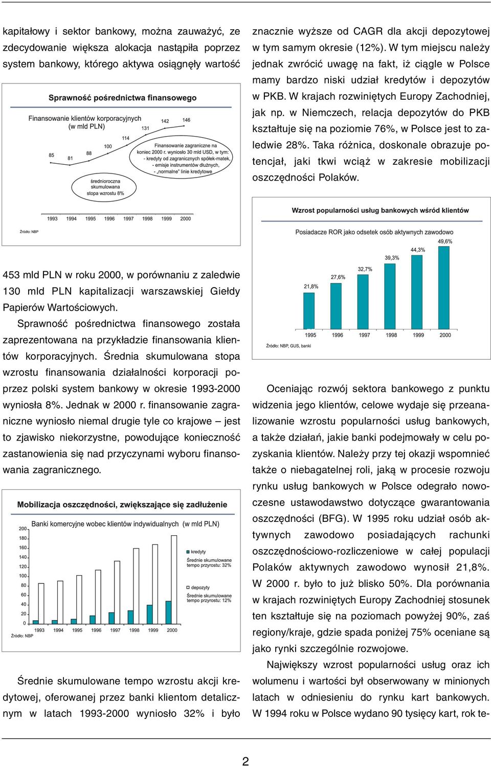 w Niemczech, relacja depozytów do PKB kształtuje się na poziomie 76%, w Polsce jest to zaledwie 28%.