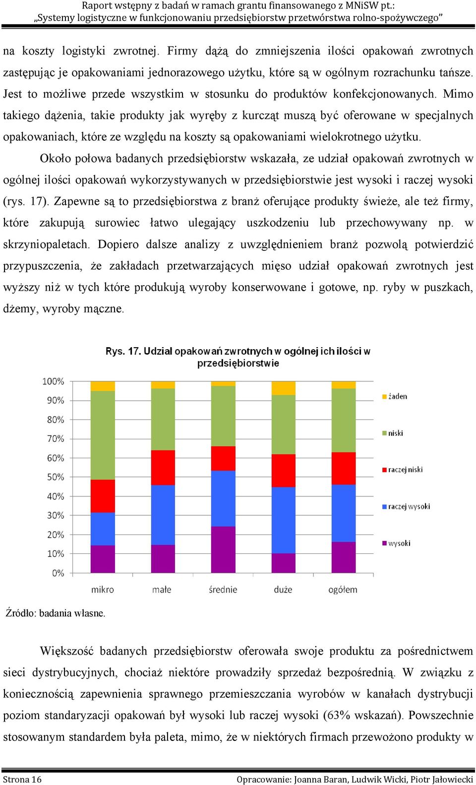 Mimo takiego dążenia, takie produkty jak wyręby z kurcząt muszą być oferowane w specjalnych opakowaniach, które ze względu na koszty są opakowaniami wielokrotnego użytku.