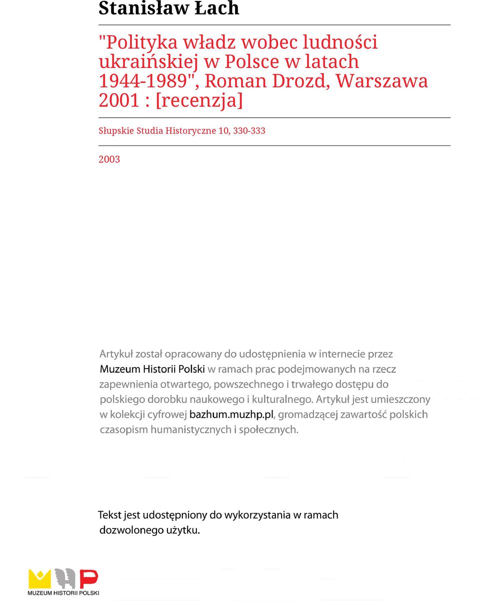 1944-1989", Roman Drozd, Warszawa 2001 :