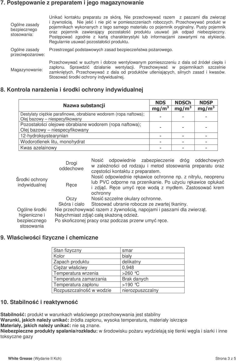 Pusty pojemnik oraz pojemnik zawierajcy pozostało produktu usuwa jak odpad niebezpieczny. Postpowa zgodnie z kart charakterystyki lub informacjami zawartymi na etykiecie.