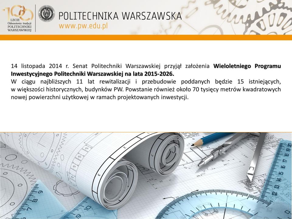 Warszawskiej na lata 2015-2026.