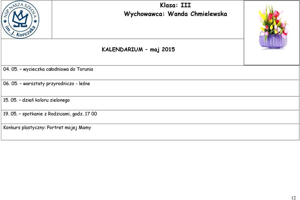 warsztaty przyrodniczo - leśne 19. 05.