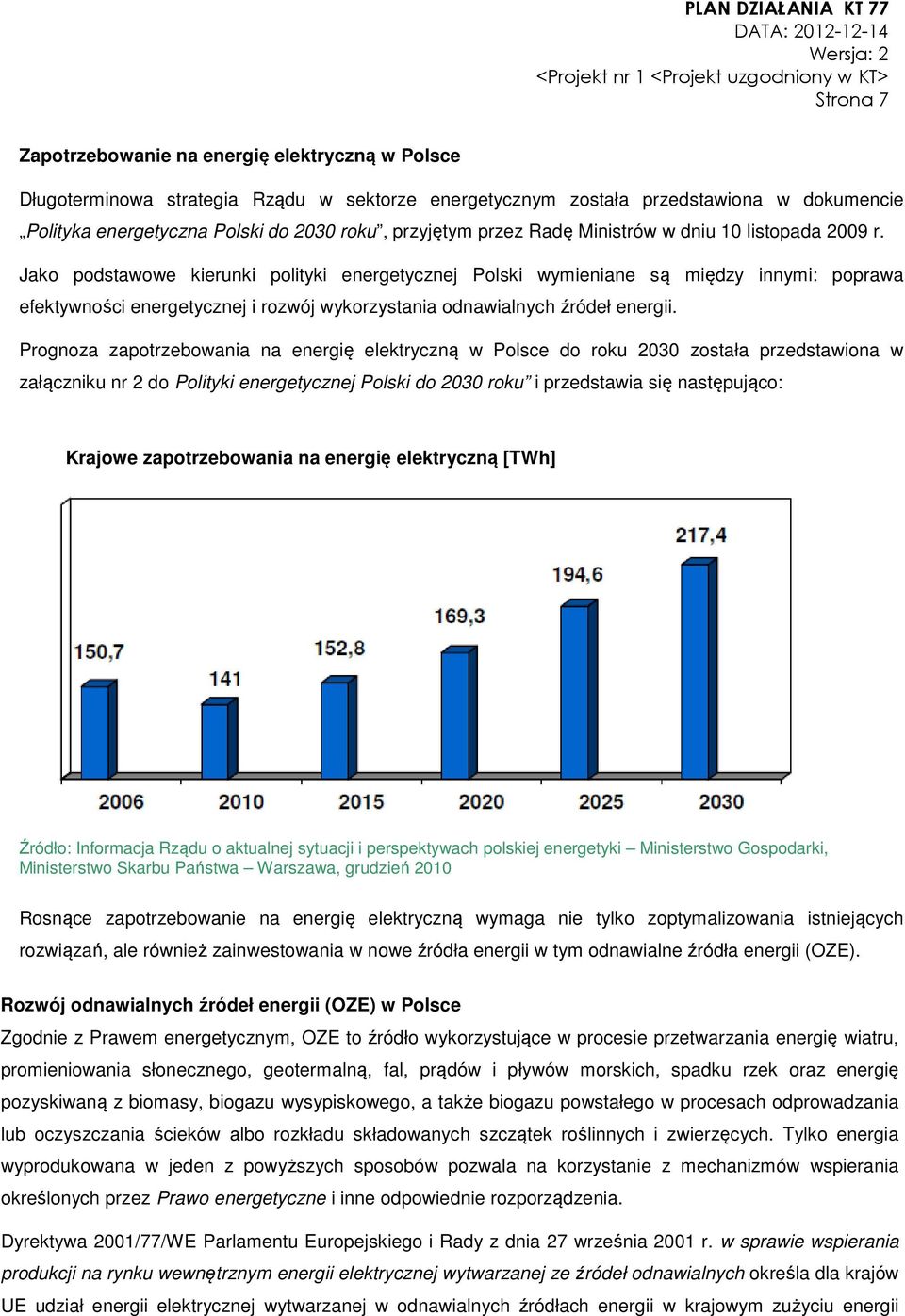 Jako podstawowe kierunki polityki energetycznej Polski wymieniane są między innymi: poprawa efektywności energetycznej i rozwój wykorzystania odnawialnych źródeł energii.