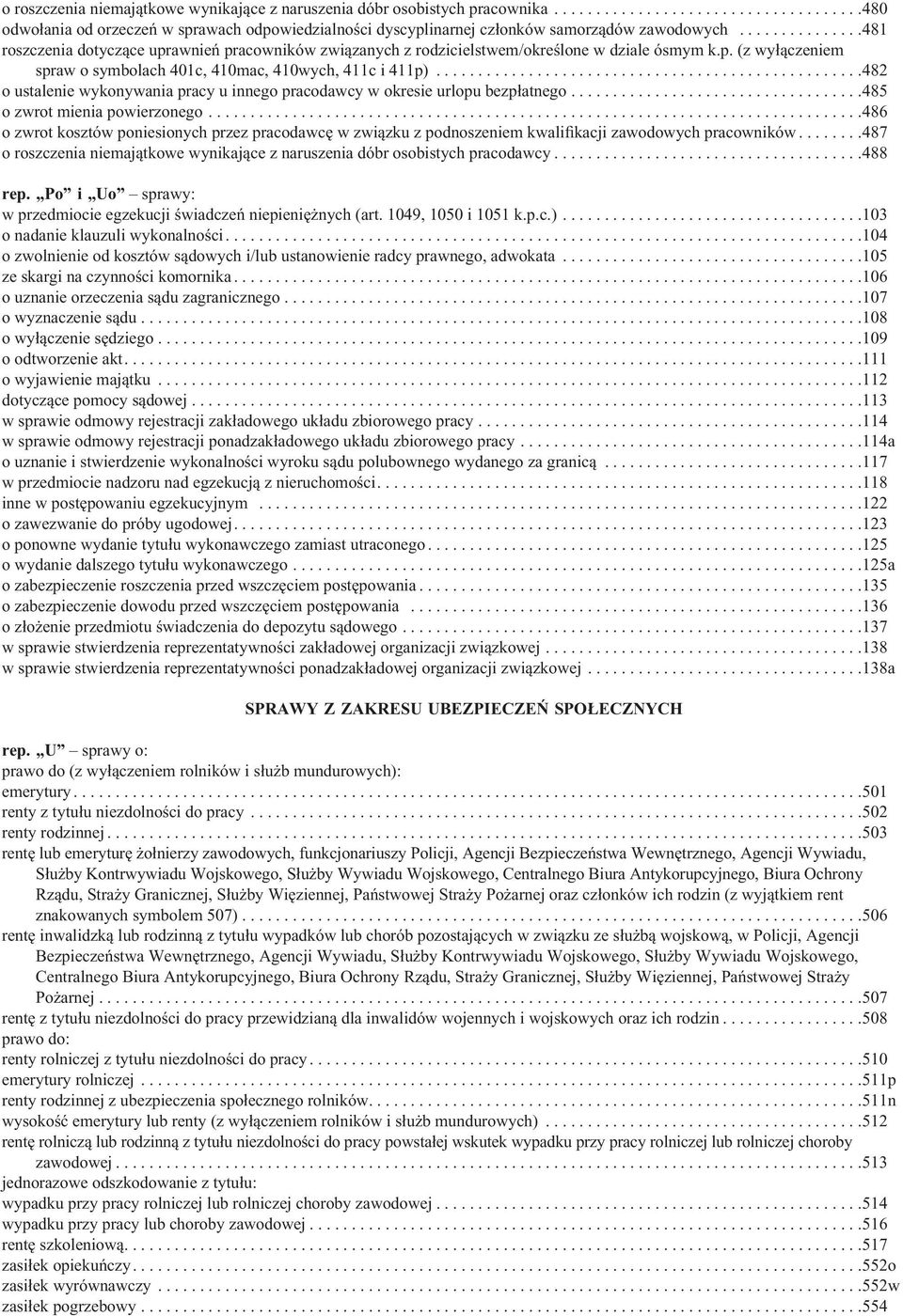 ..................................................482 o ustalenie wykonywania pracy u innego pracodawcy w okresie urlopu bezpłatnego...................................485 o zwrot mienia powierzonego.