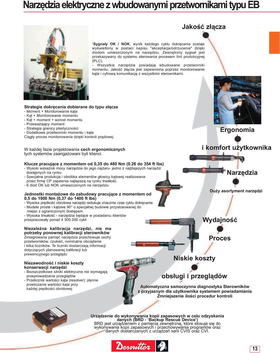 Jakość złącza jest zapewniona poprzez monitorowanie kąta i cyfrową komunikację z wszystkimi sterownikami.