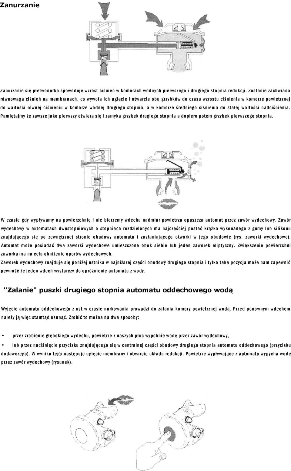drugiego stopnia, a w komorze średniego ciśnienia do stałej wartości nadciśnienia.