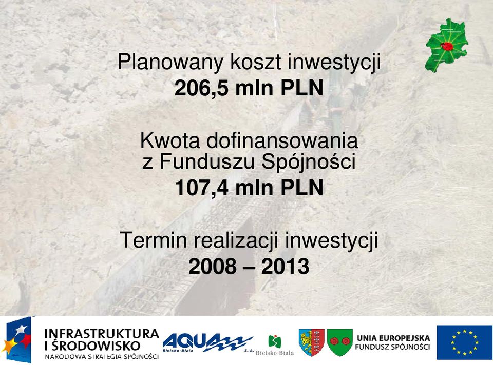 Funduszu Spójności 107,4 mln PLN