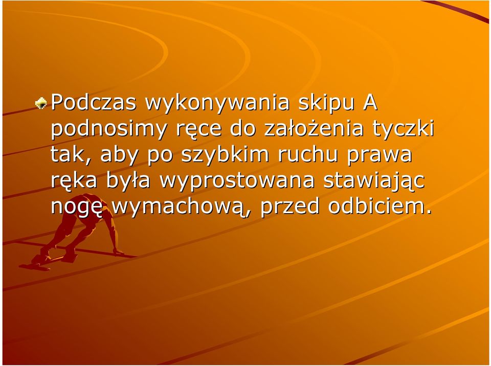 szybkim ruchu prawa ręka była a