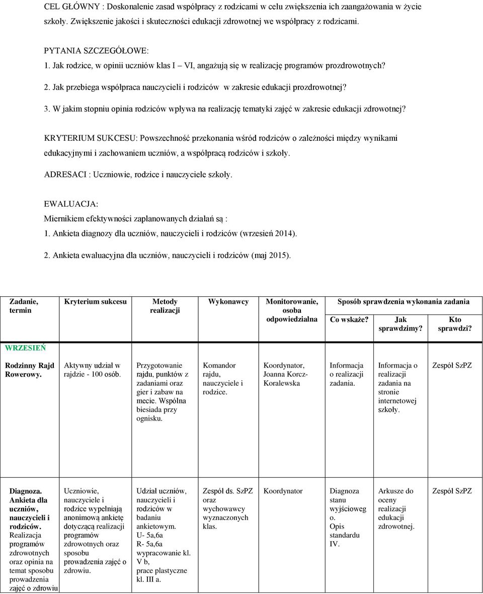 Jak przebiega współpraca nauczycieli i rodziców w zakresie edukacji prozdrowotnej? 3. W jakim stopniu opinia rodziców wpływa na realizację tematyki zajęć w zakresie edukacji zdrowotnej?