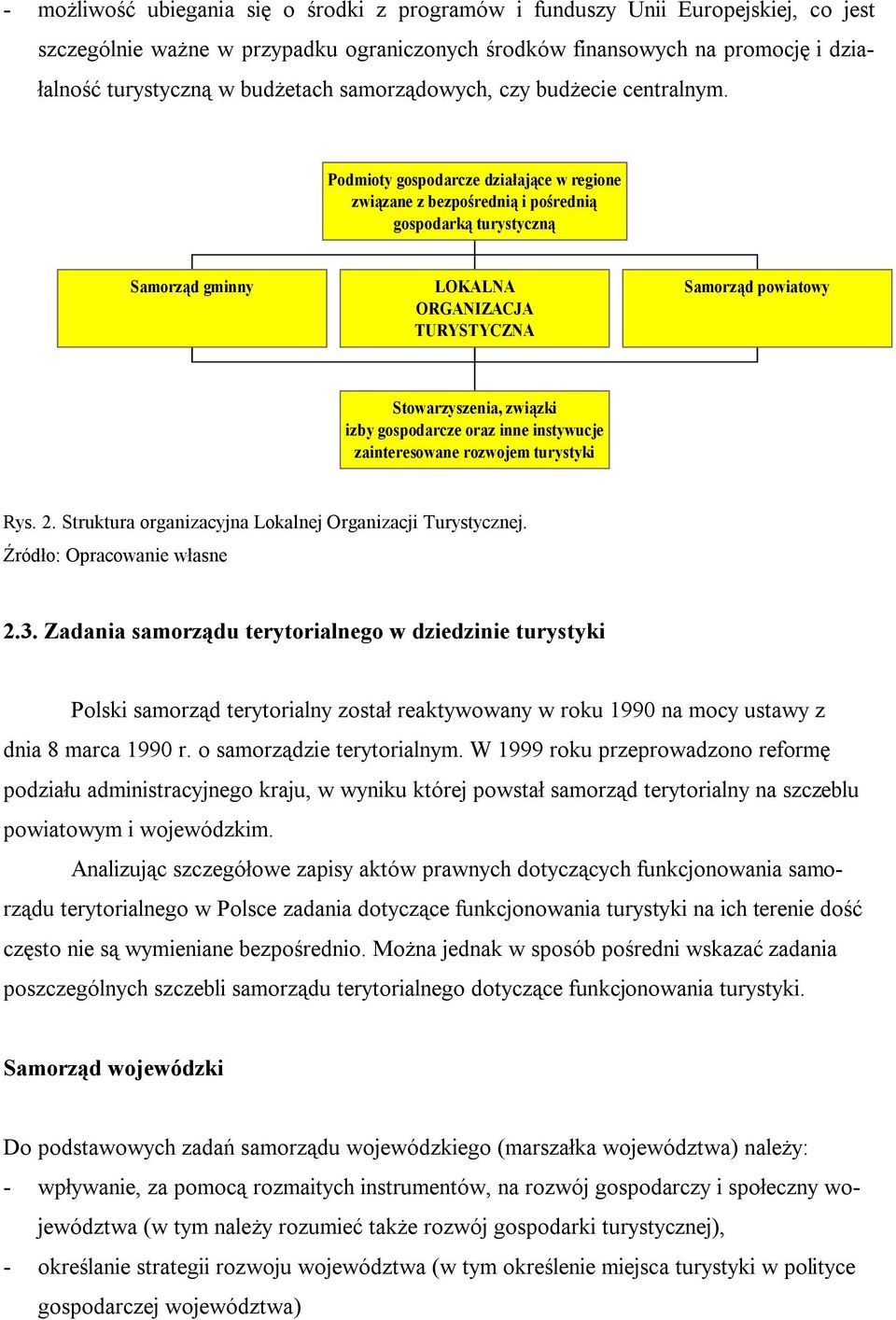 Podmioty gospodarcze działające w regione związane z bezpośrednią i pośrednią gospodarką turystyczną Samorząd gminny LOKALNA ORGANIZACJA TURYSTYCZNA Samorząd powiatowy Stowarzyszenia, związki izby