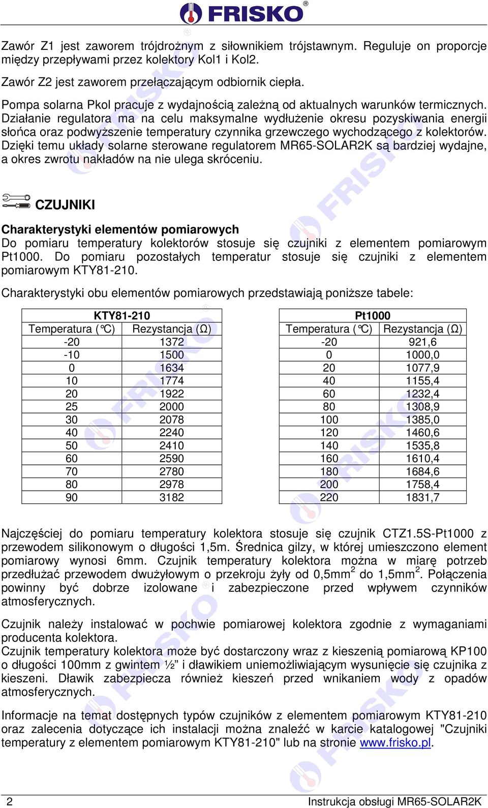 Działanie regulatora ma na celu maksymalne wydłużenie okresu pozyskiwania energii słońca oraz podwyższenie temperatury czynnika grzewczego wychodzącego z kolektorów.