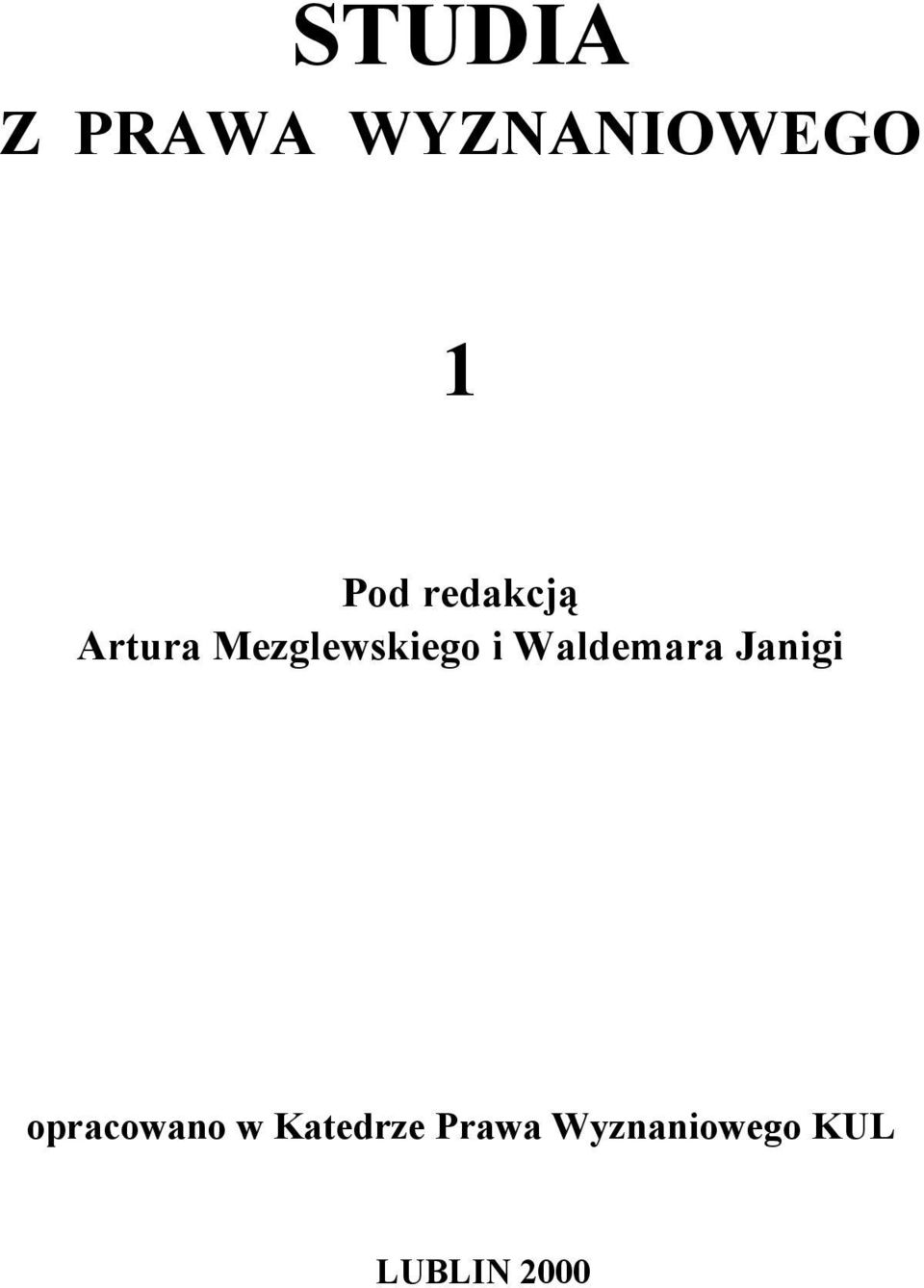 Waldemara Janigi opracowano w