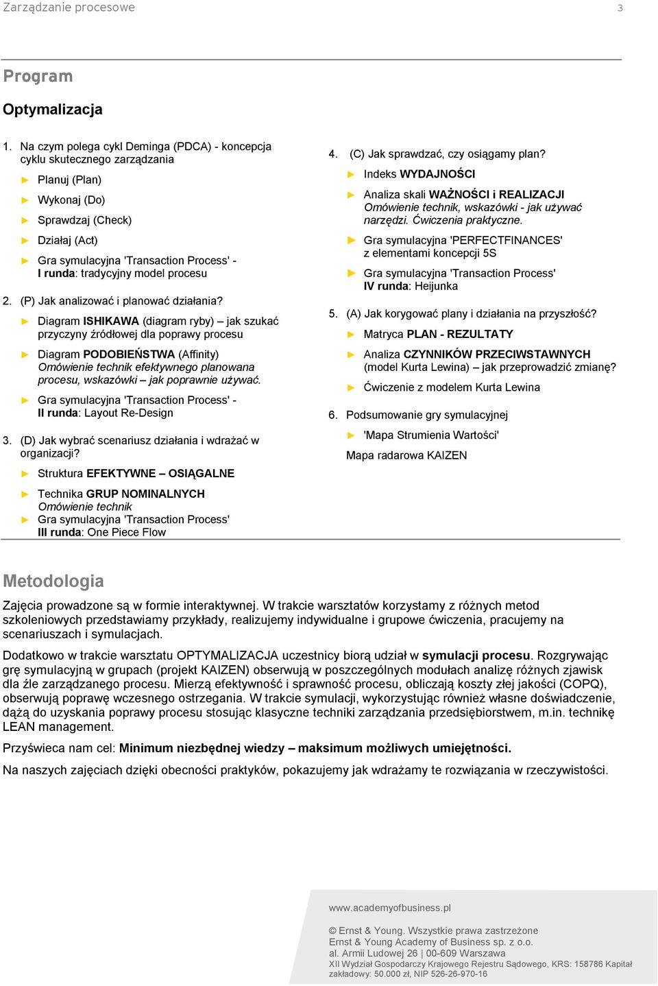 model procesu 2. (P) Jak analizować i planować działania?