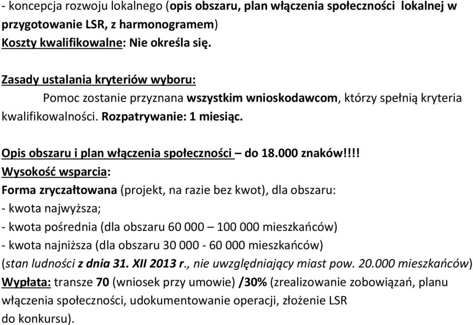 Opis obszaru i plan włączenia społeczności do 18.000 znaków!