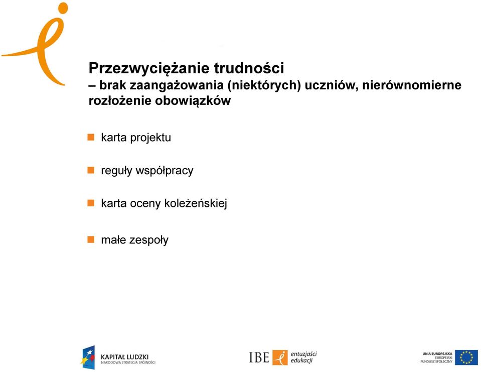 nierównomierne rozłożenie obowiązków karta