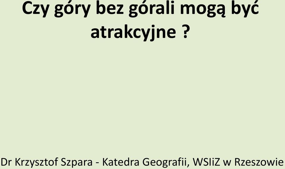 Dr Krzysztof Szpara -