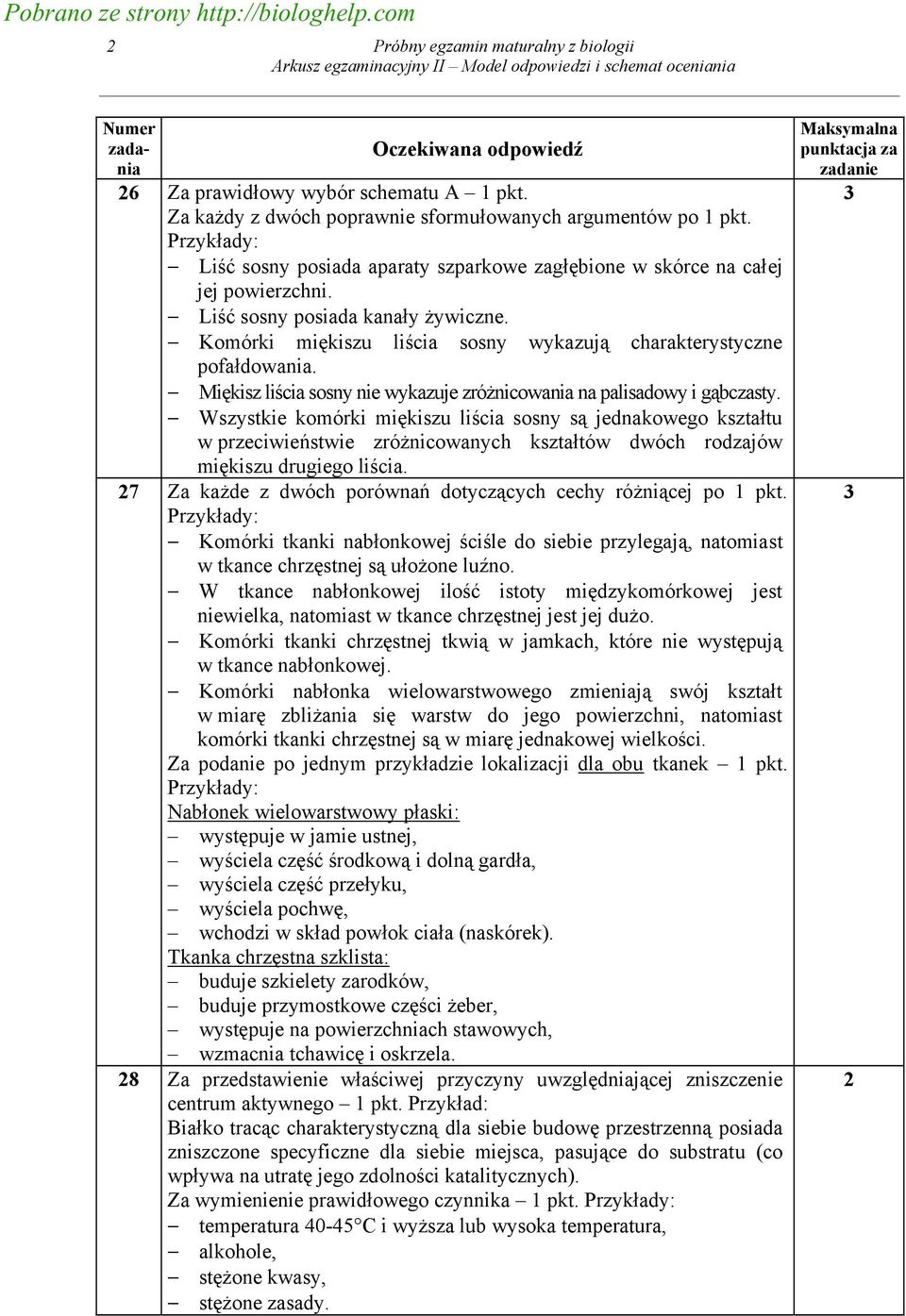 Komórki miękiszu liścia sosny wykazują charakterystyczne pofałdowania. Miękisz liścia sosny nie wykazuje zróżnicowania na palisadowy i gąbczasty.