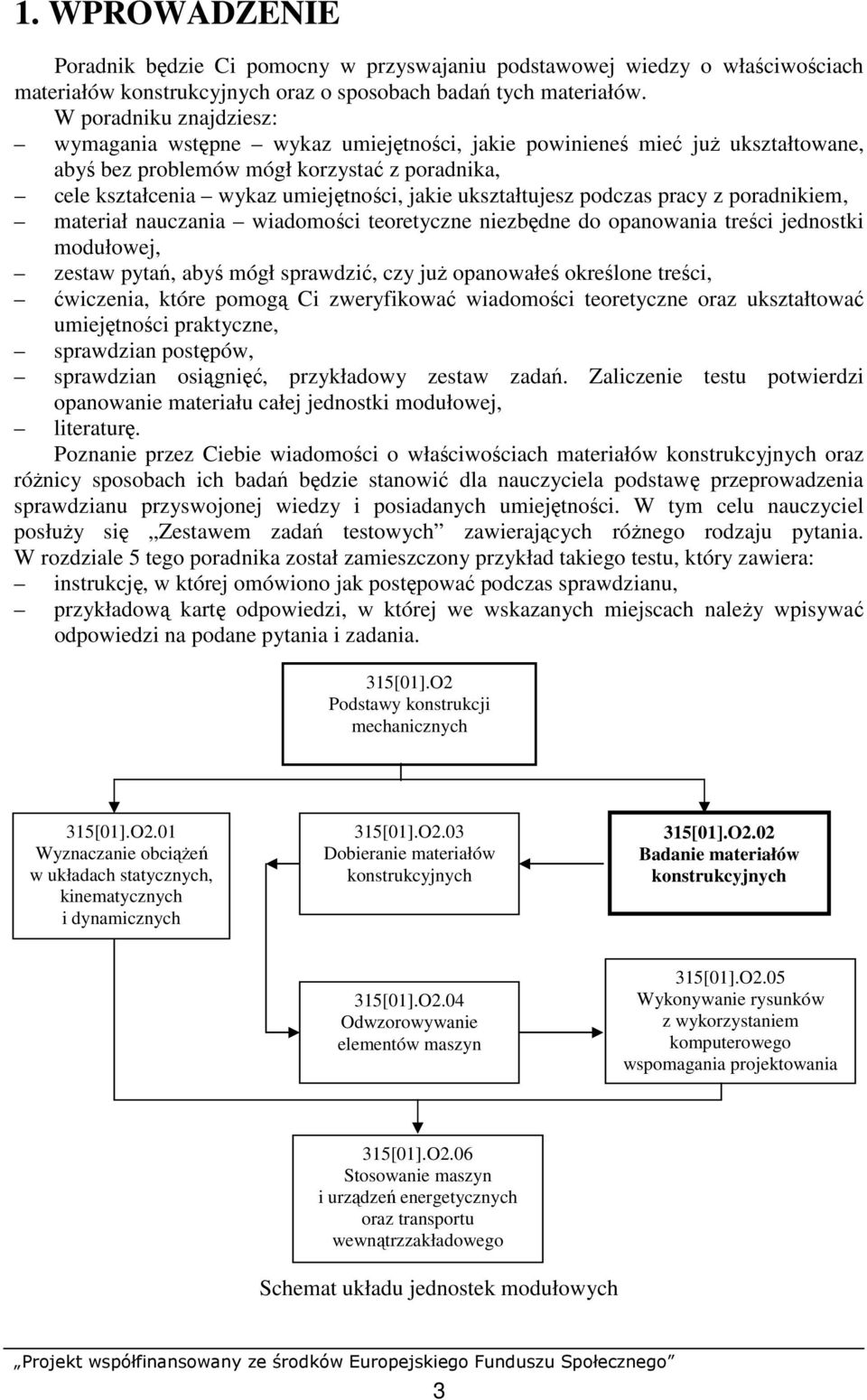 ukształtujesz podczas pracy z poradnikiem, materiał nauczania wiadomości teoretyczne niezbędne do opanowania treści jednostki modułowej, zestaw pytań, abyś mógł sprawdzić, czy juŝ opanowałeś