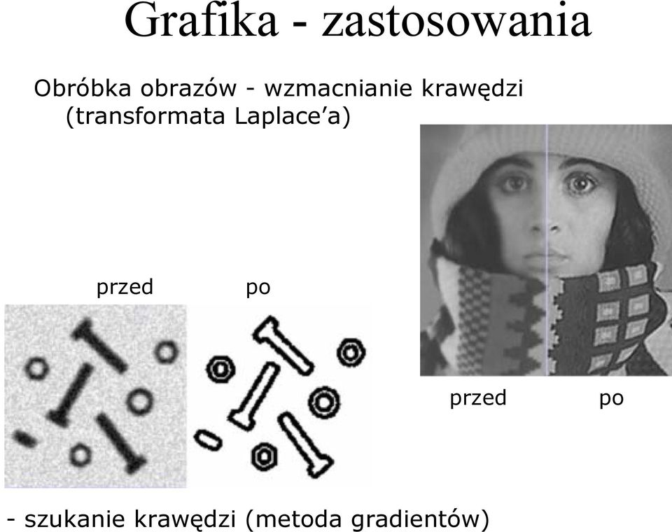 (transformata Laplace a) przed po