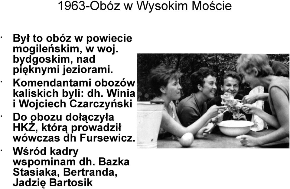 Winia i Wojciech Czarczyński Do obozu dołączyła HKŻ, którą prowadził