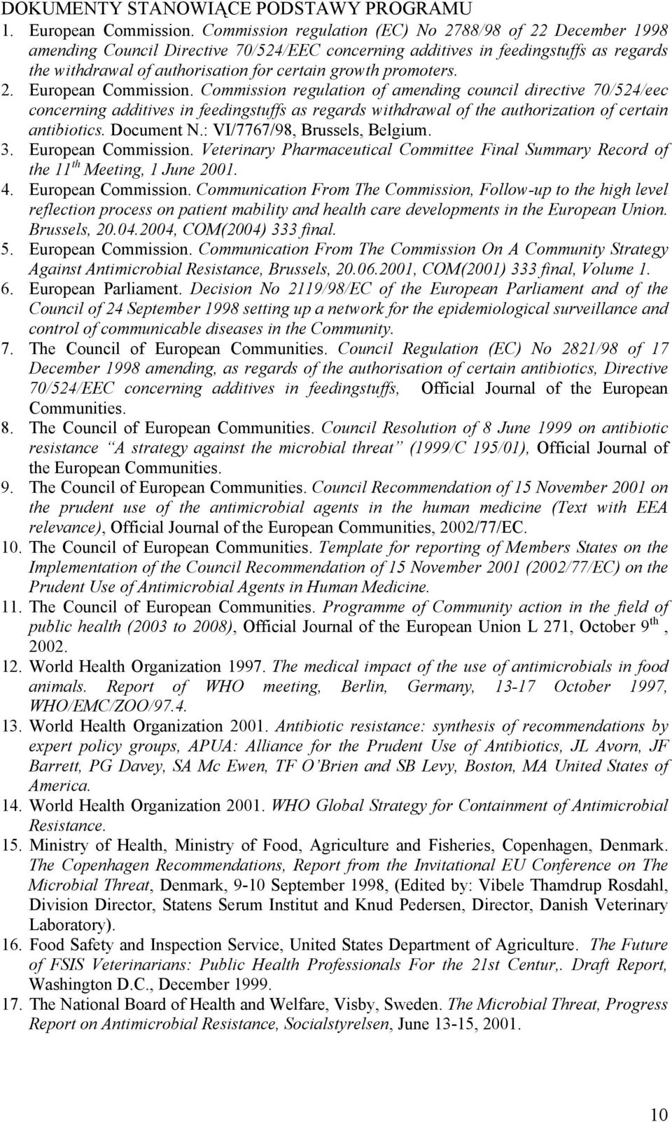 promoters. 2. European Commission.