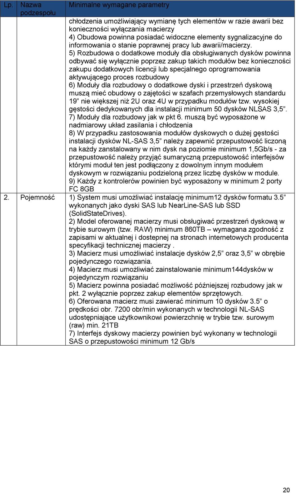 5) Rozbudowa o dodatkowe moduły dla obsługiwanych dysków powinna odbywać się wyłącznie poprzez zakup takich modułów bez konieczności zakupu dodatkowych licencji lub specjalnego oprogramowania