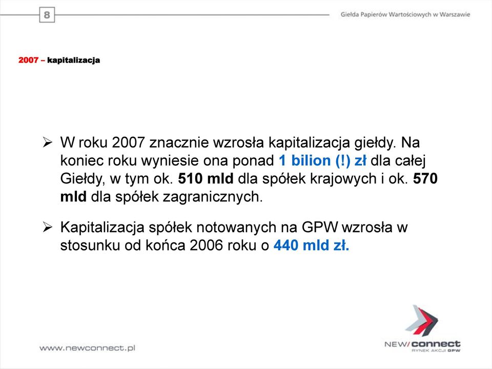 510 mld dla spółek krajowych i ok. 570 mld dla spółek zagranicznych.