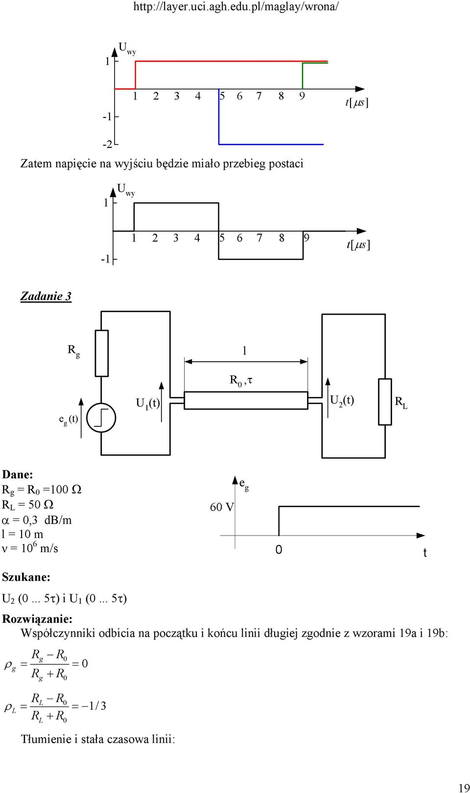 Szukane: U (... 5τ) i U (.