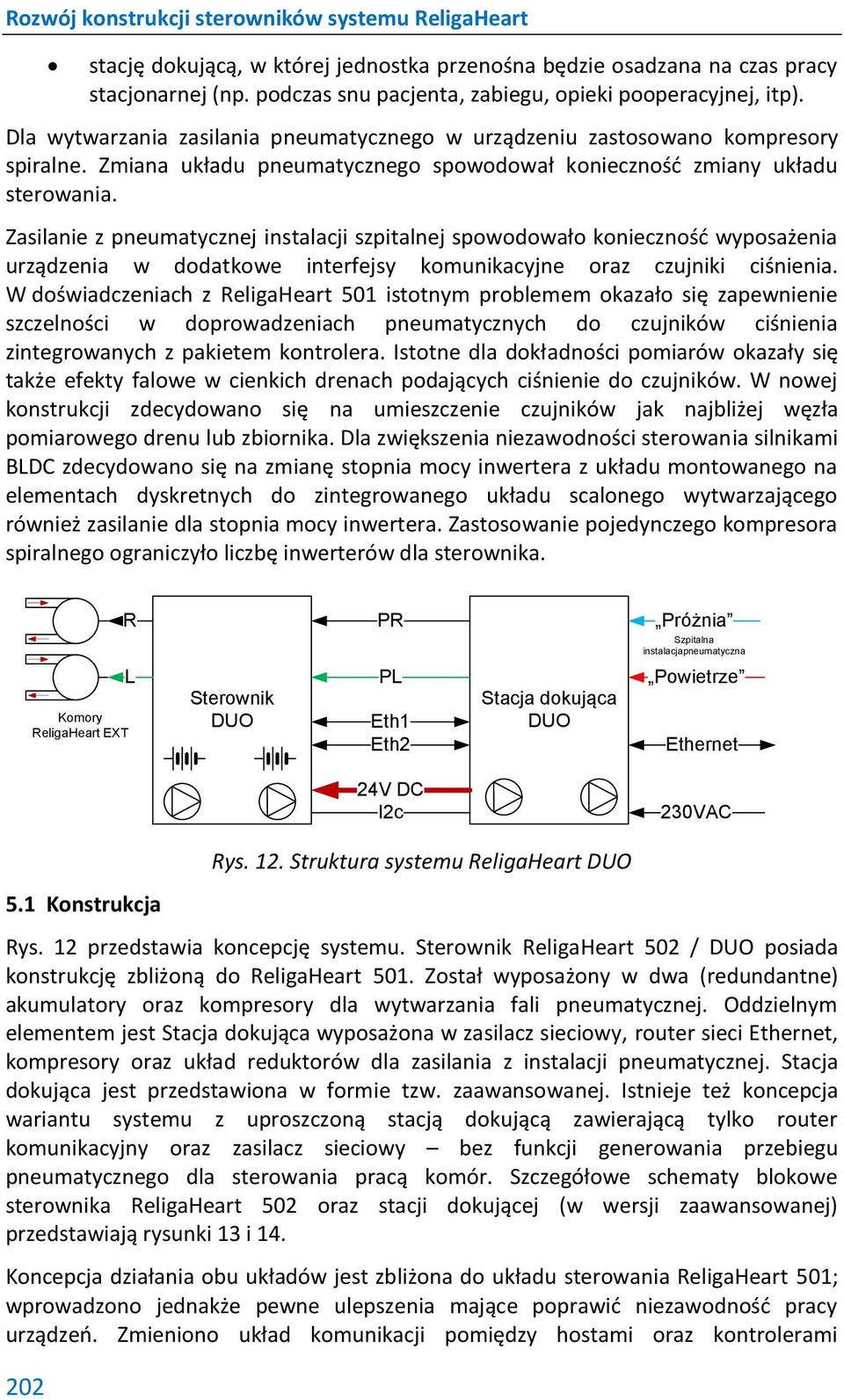 Zasilanie z pneumatycznej instalacji szpitalnej spowodowało konieczność wyposażenia urządzenia w dodatkowe interfejsy komunikacyjne oraz czujniki ciśnienia.