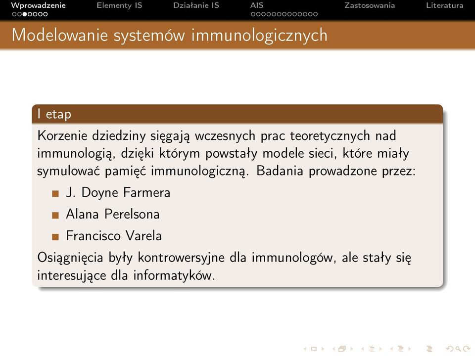 pamięć immunologiczną. Badania prowadzone przez: J.