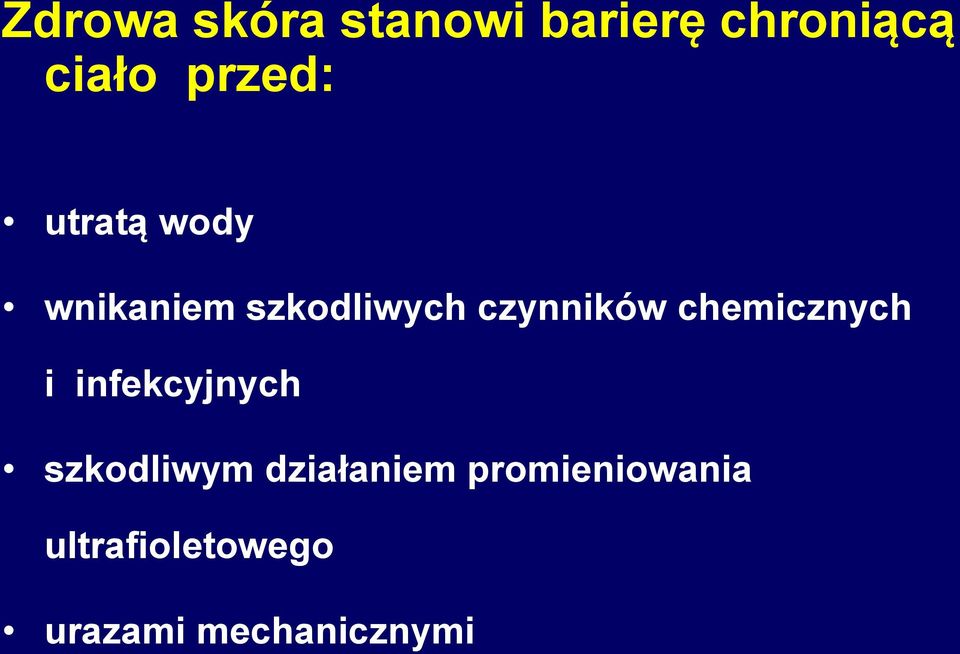 czynników chemicznych i infekcyjnych szkodliwym