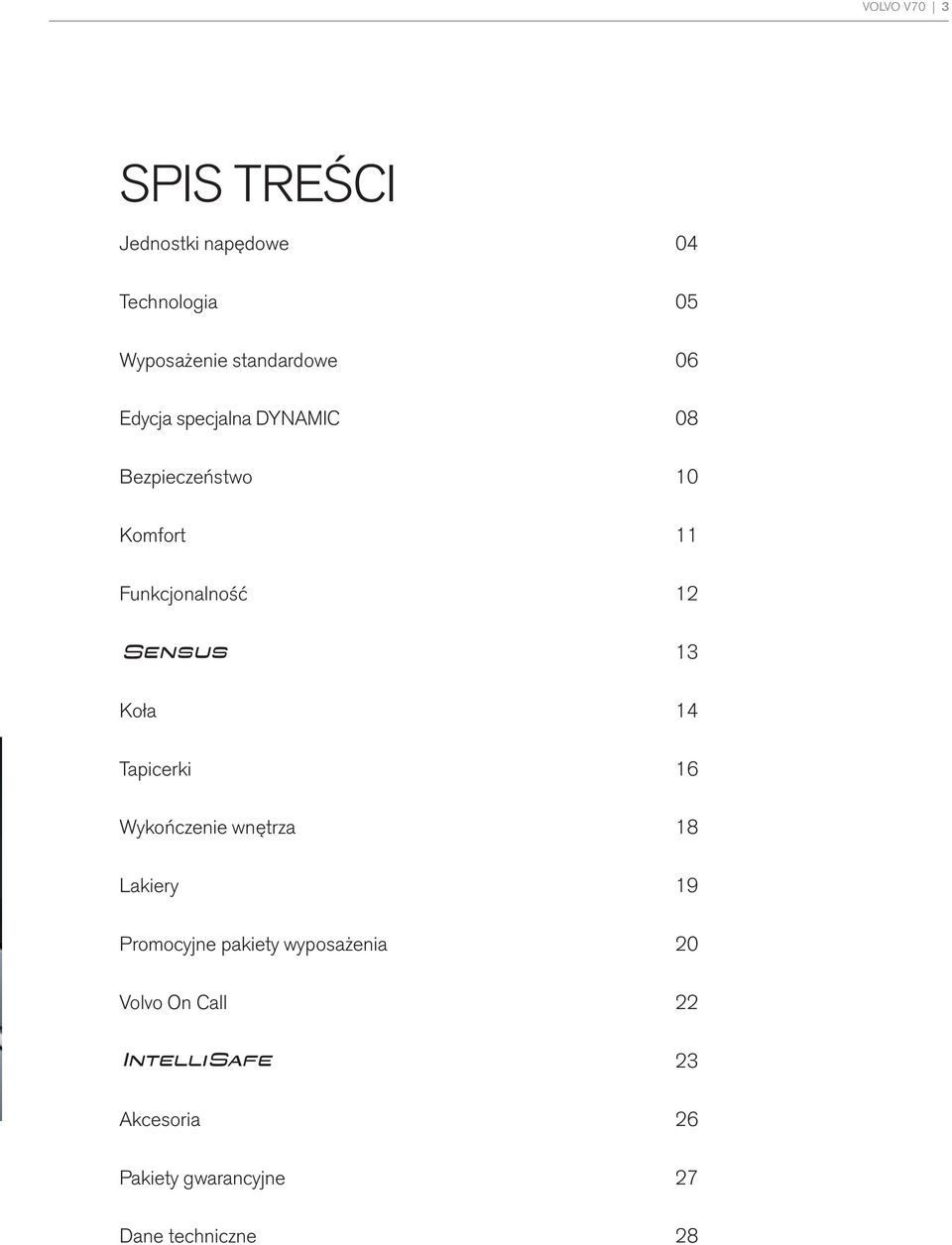 Funkcjonalność 12 13 Koła 14 Tapicerki 16 Wykończenie wnętrza 18 Lakiery 19