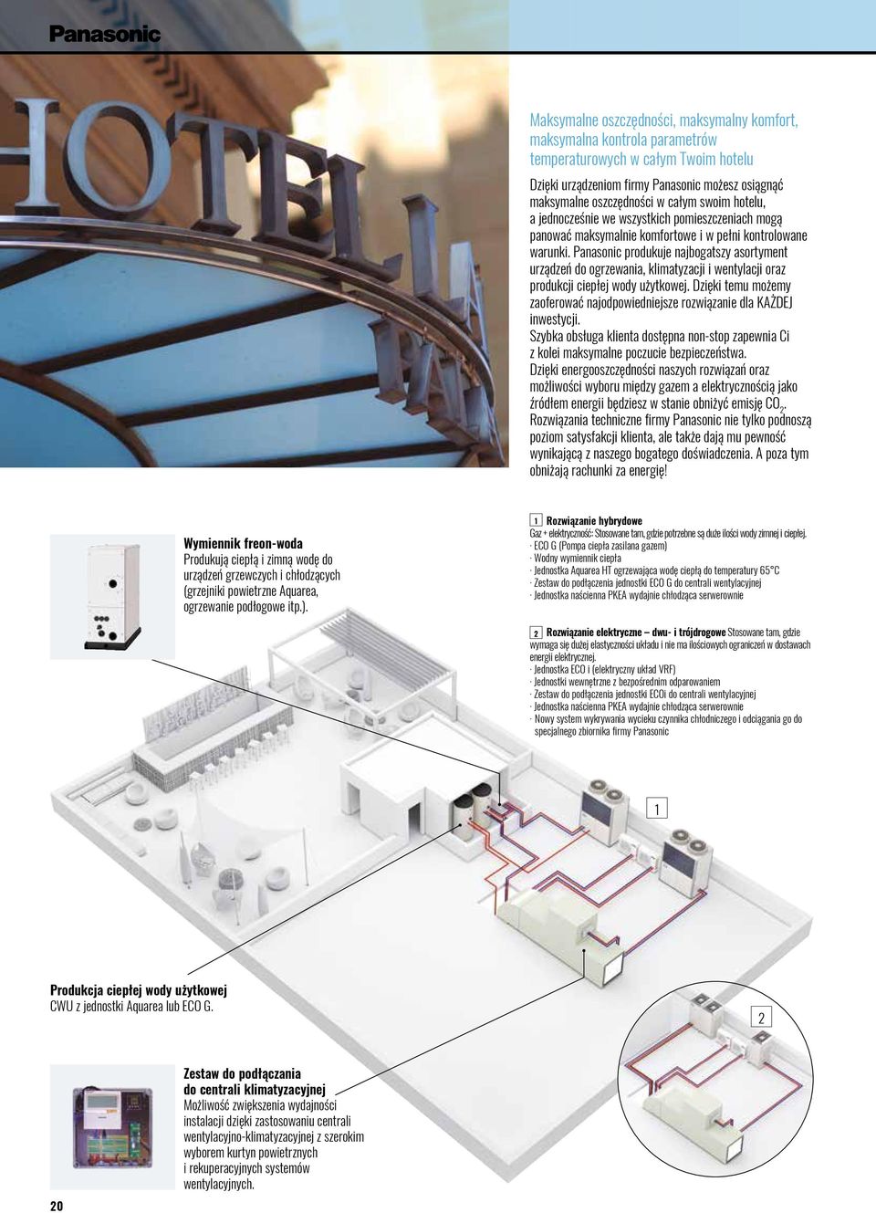 Panasonic produkuje najbogatszy asortyment urządzeń do ogrzewania, klimatyzacji i wentylacji oraz produkcji ciepłej wody użytkowej.