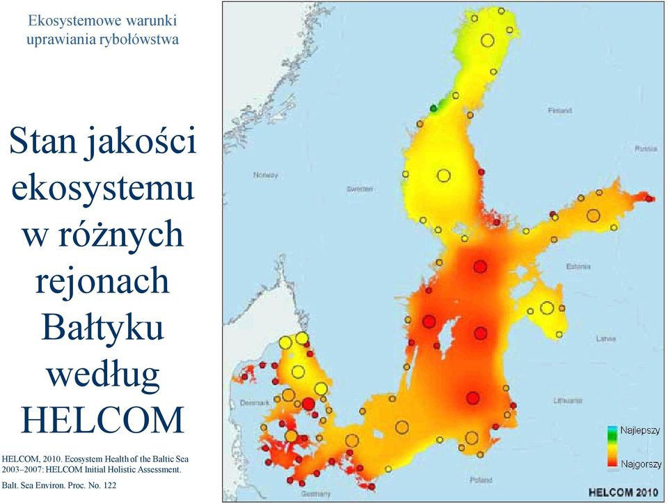 2010. Ecosystem Health of the Baltic Sea 2003 2007: HELCOM