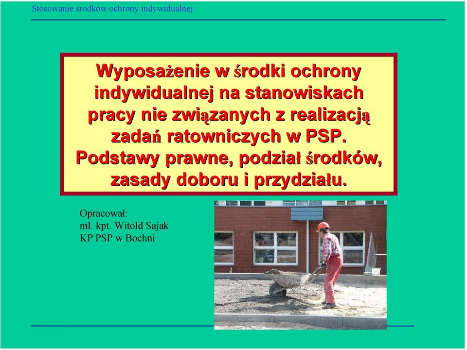 ratowniczych w PSP.