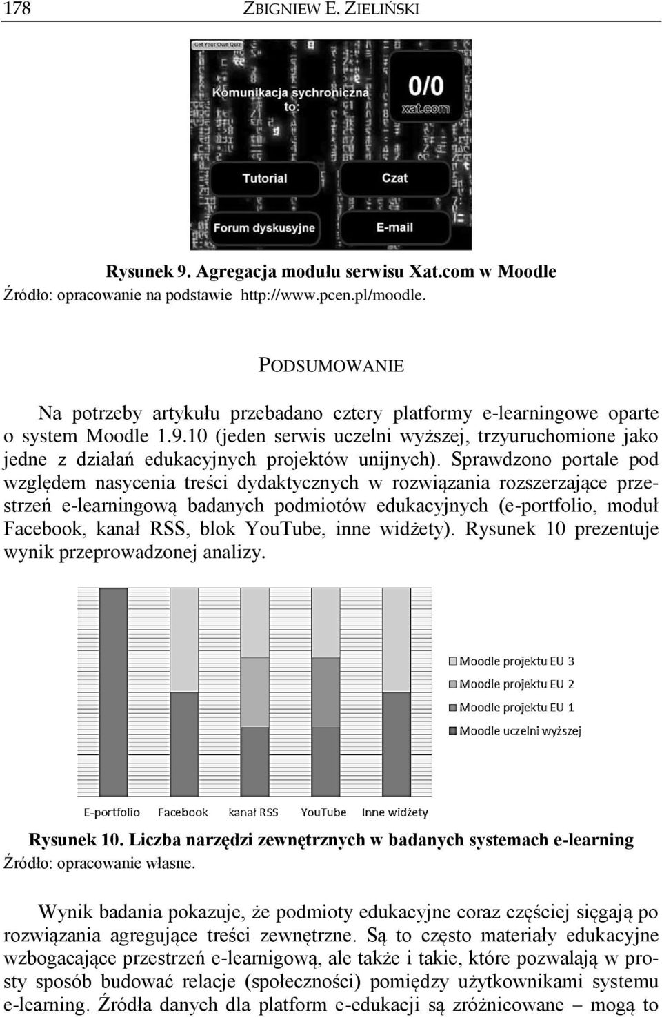 10 (jeden serwis uczelni wyższej, trzyuruchomione jako jedne z działań edukacyjnych projektów unijnych).