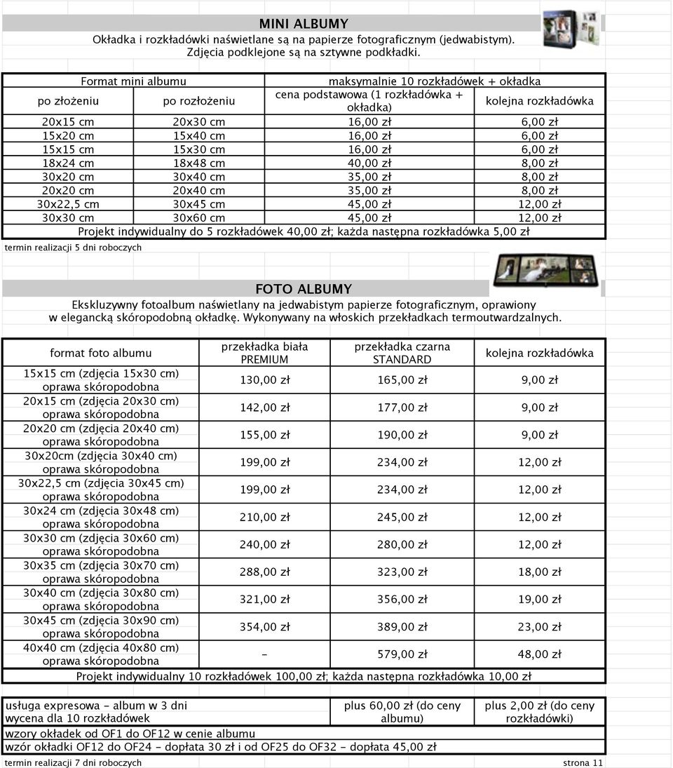 zł 6,00 zł 15x15 cm 15x30 cm 16,00 zł 6,00 zł 18x24 cm 18x48 cm 40,00 zł 8,00 zł 30x20 cm 30x40 cm 3 8,00 zł 20x20 cm 20x40 cm 3 8,00 zł 30x22,5 cm 30x45 cm 4 12,00 zł 30x30 cm 30x60 cm 4 12,00 zł