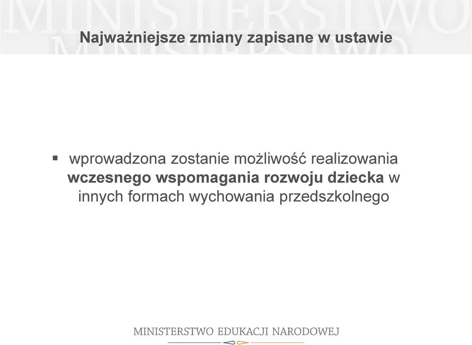 wspomagania rozwoju dziecka w