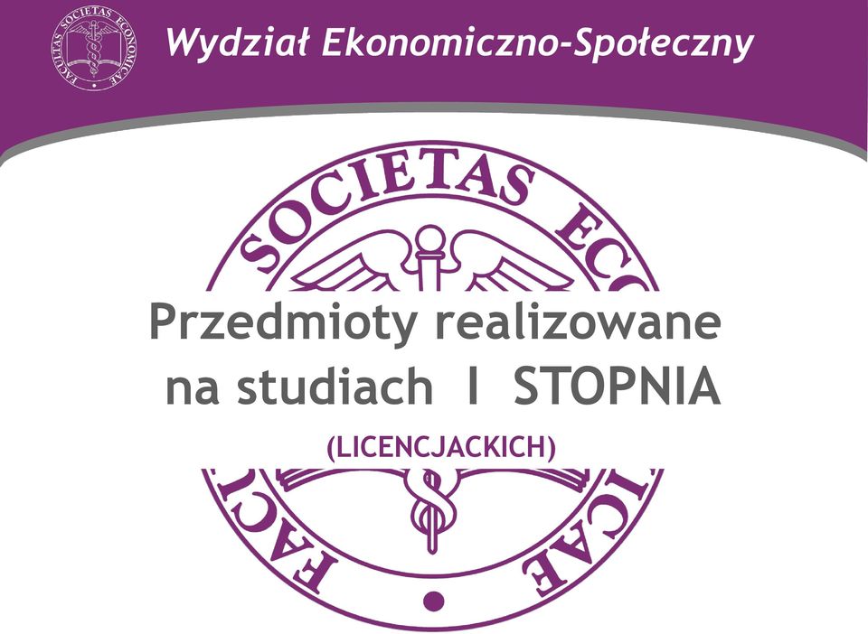 Przedmioty realizowane